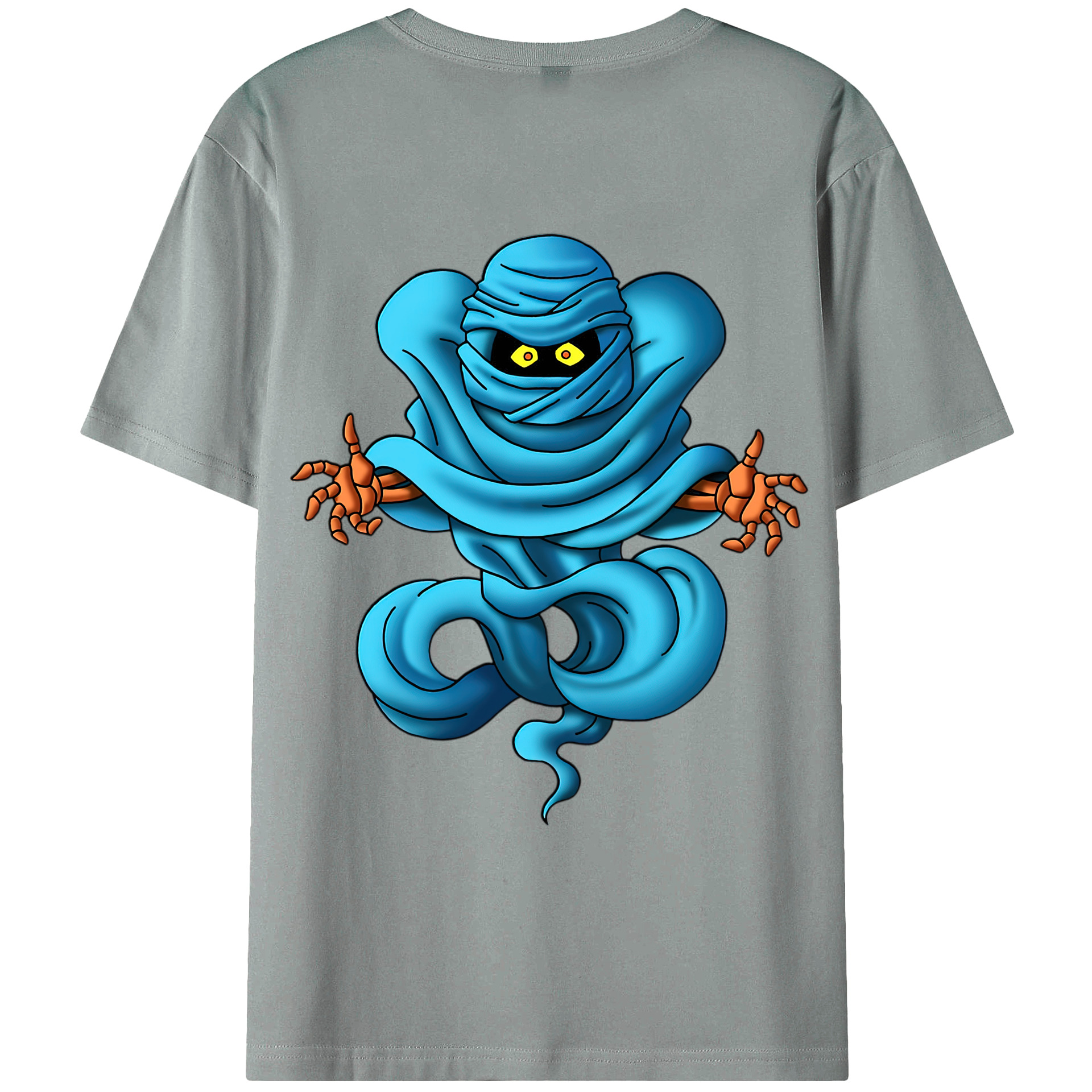 （画像用） ドラゴンクエスト Doragon Kuesuto Dragon Quest 綿100％ メンズ半袖Tシャツ（バックプリント） 通気性